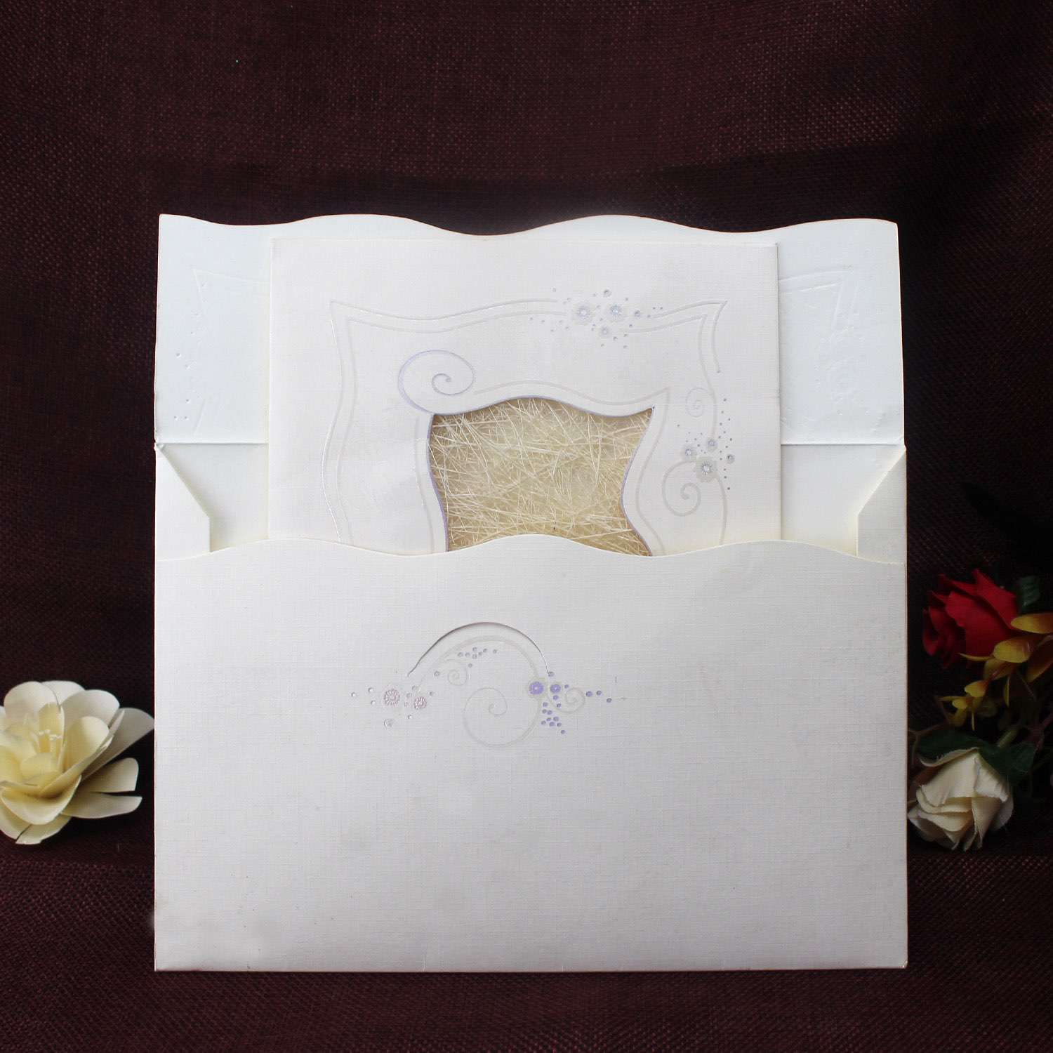 Handmade Invitation Card Half Fold Invitation Wedding Card Customized 